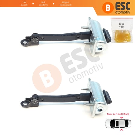 Renault 5 E-Tech Alpine A290 2024-On 824308906R İçin 2 Adet Arka Sağ VE Sol Kapı Gergisi