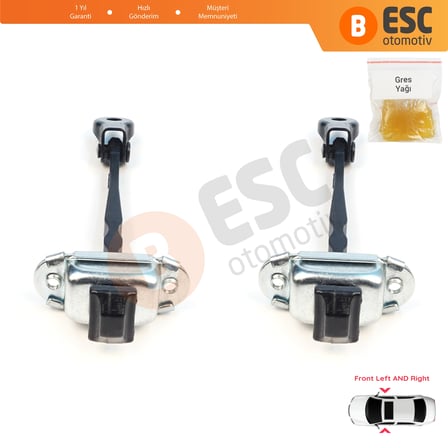 Nissan Micra MK5 K14 2016-2023 80430-5FA0A İçin 2 Adet Ön Sağ VE Sol Kapı Gergisi