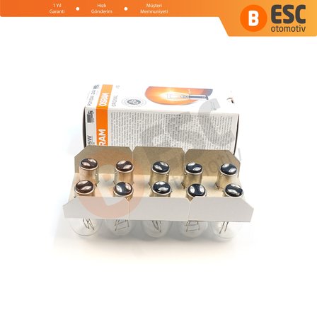 10 Adet OSRAM 7537 21/5 W 24 V BAY15d ORİJİNAL Seri Metal Tabanlı Ampul Çift Duylu