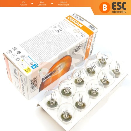 10 Adet OSRAM 7537 21/5 W 24 V BAY15d ORİJİNAL Seri Metal Tabanlı Ampul Çift Duylu
