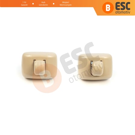 Audi A1 A3 A4 B7 B8 B9 A5 A6 C6 Q2 Q3 Q5 TT Seat Exeo İçin 2X Güneşlik Tutucu Ayak Klipsi Bej Renk