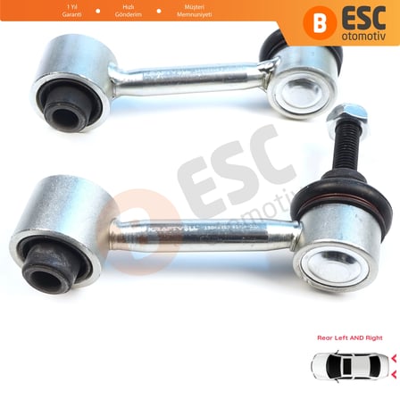 Audi A1 8X A3 8P 8V Q3 8U F3 TT 8J 1K0505465C için 2 Adet Arka Aks Z Rot
