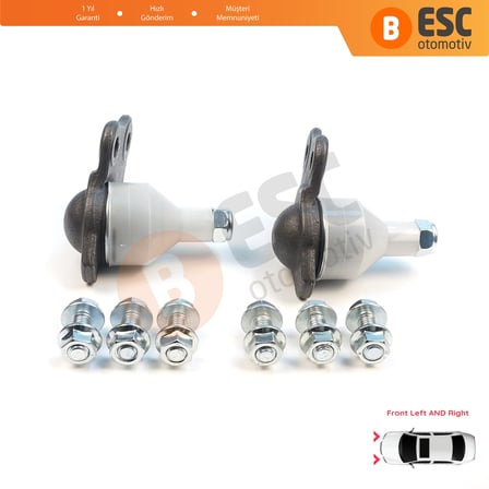 Renault Dacia Duster MK1 HS 2010-2018 401602308R İçin 2 Adet Ön Alt Tabla Salıncak Rotili Sağ ve Sol