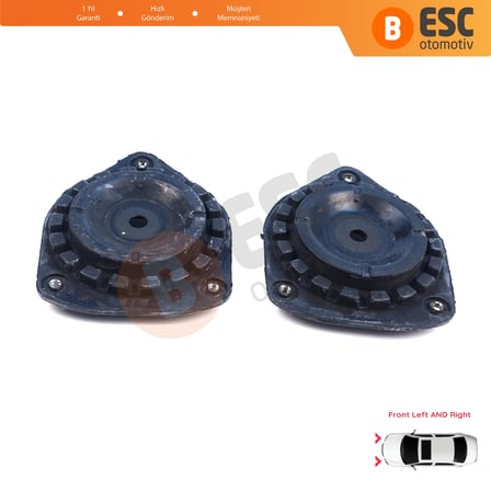 Nissan Qashqai J10 Micra K14 Renault Clio Scenic Megane 3 Fluence için 2X Ön Amortisör Üst Takozu