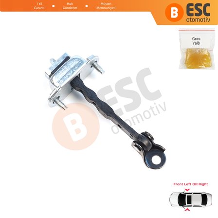 Subaru Impreza MK3 4 WRX Exiga Forester 3 SH XV Crosstrek GP Levorg 61124FJ000 için Ön Kapı Gergisi