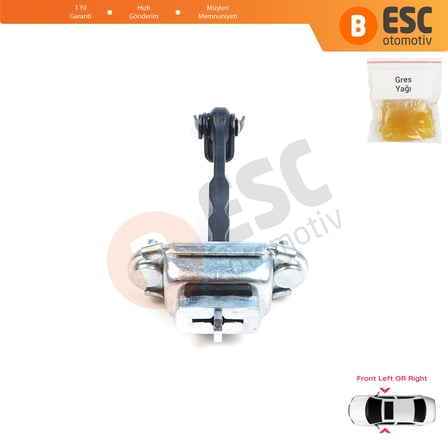 Subaru Impreza MK3 4 WRX Exiga Forester 3 SH XV Crosstrek GP Levorg 61124FJ000 için Ön Kapı Gergisi