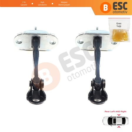 Mitsubishi Outlander MK3 ASX MK1 GA Delica D:5 RVR MK3 GA 5732A157 için 2 Adet Arka Kapı Gergisi