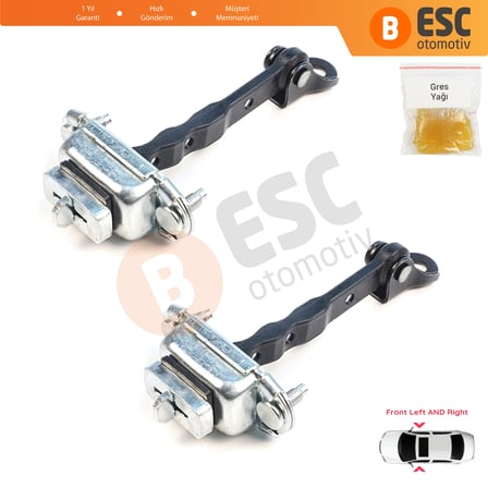 Subaru Impreza MK3 4 WRX Exiga Forester 3 SH XV Crosstrek GP 61124FJ000 için 2 Adet Ön Kapı Gergisi