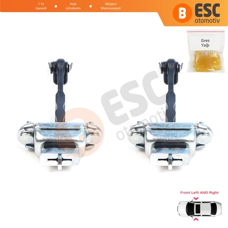 Subaru Impreza MK3 4 WRX Exiga Forester 3 SH XV Crosstrek GP 61124FJ000 için 2 Adet Ön Kapı Gergisi