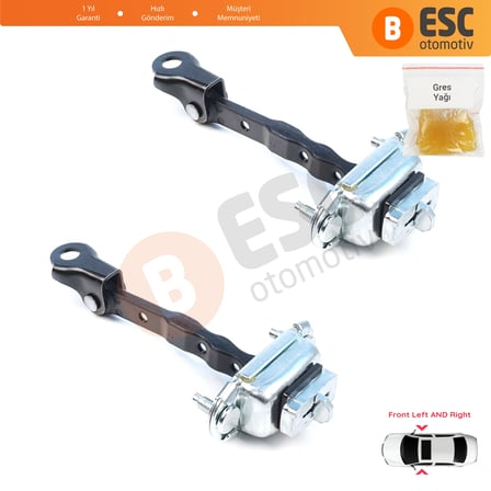 Subaru Impreza MK3 4 WRX Exiga Forester 3 SH XV Crosstrek GP 61124FJ000 için 2 Adet Ön Kapı Gergisi