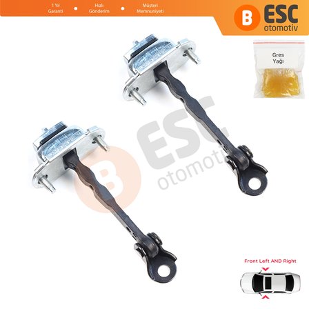 Subaru Impreza MK5 GK GT XV Crosstrek MK2 GT G24 61124FL001 için 2 Adet Ön Kapı Gergisi