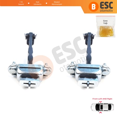Subaru Impreza MK5 GK GT XV Crosstrek MK2 GT G24 61124FL001 için 2 Adet Ön Kapı Gergisi