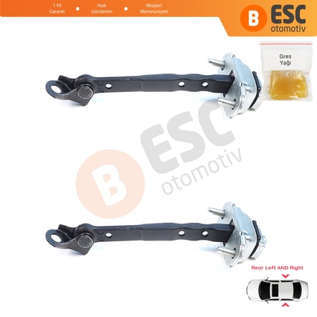 Subaru Impreza MK5 GK GT XV Crosstrek MK2 GT G24 62124FL001 için 2 Adet Arka Kapı Gergisi