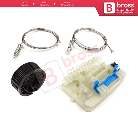 Fiat Egea Tipo MK2 356 357 2015-On 4/5 Kapı İçin Elektrikli Sol Arka Kapı Cam Kriko Tamir Seti