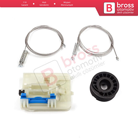 Fiat Egea Tipo MK2 356 357 2015-On 4/5 Kapı İçin Elektrikli Sağ Arka Kapı Cam Kriko Tamir Seti