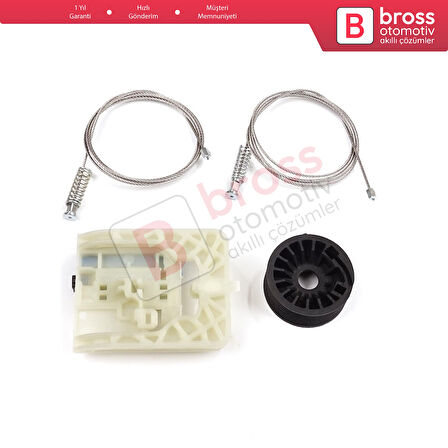 Fiat Egea Tipo MK2 356 357 2015-On 4/5 Kapı İçin Elektrikli Sağ Arka Kapı Cam Kriko Tamir Seti