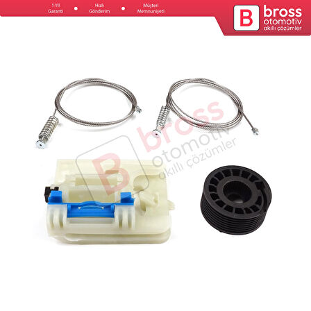 Fiat Egea Tipo MK2 356 357 2015-On 4/5 Kapı İçin Elektrikli Sağ Arka Kapı Cam Kriko Tamir Seti