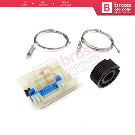 Fiat Egea Tipo MK2 356 357 2015-On 4/5 Kapı İçin Elektrikli Sağ Arka Kapı Cam Kriko Tamir Seti