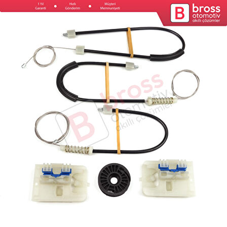 VW Passat B8 3G CB Magotan B8L 3G0837462 İçin Ön Sağ Kapı Cam Kriko Tamir Seti