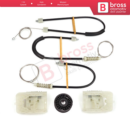 VW Passat B8 3G CB Magotan B8L 3G0837462 İçin Ön Sağ Kapı Cam Kriko Tamir Seti