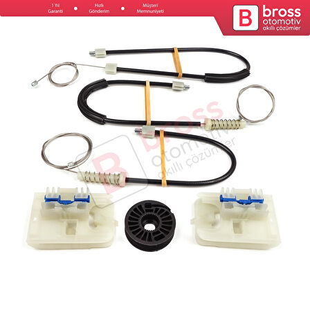 VW Passat B8 3G CB Magotan B8L 3G0837462 İçin Ön Sağ Kapı Cam Kriko Tamir Seti