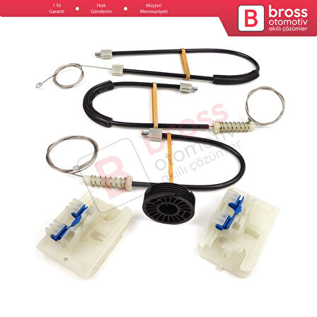 VW Passat B8 3G CB Magotan B8L 3G0837462 İçin Ön Sağ Kapı Cam Kriko Tamir Seti