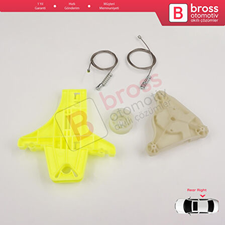 VW Passat B6 3C2 3C5 B7 362 365 2010-2015 4/5 Kapı 3C4839756 İçin Arka Sağ Kapı Cam Tamir Seti	