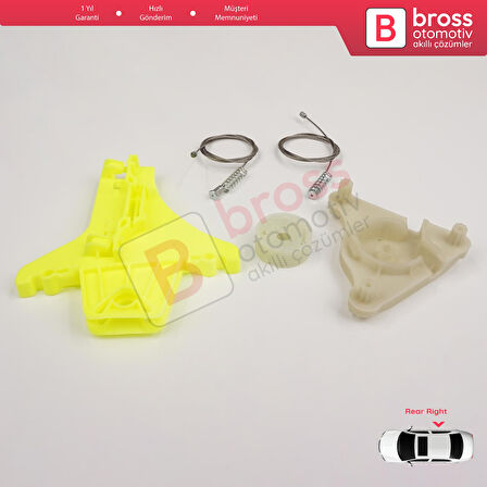 VW Passat B6 3C2 3C5 B7 362 365 2010-2015 4/5 Kapı 3C4839756 İçin Arka Sağ Kapı Cam Tamir Seti	