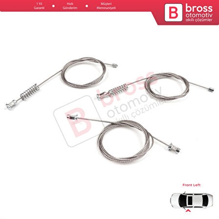 VW Golf MK8 CD1 DA1 CG5 DB5 2019-2024 5-Door 5H0837401E İçin Ön Sol Kapı Cam Kriko Tamir Seti