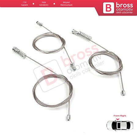 VW Golf MK8 CD1 DA1 CG5 DB5 2019-2024 5-Door 5H0837402E İçin Ön Sağ Kapı Cam Kriko Tamir Seti