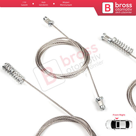 VW Golf MK8 CD1 DA1 CG5 DB5 2019-2024 5-Door 5H0837402E İçin Ön Sağ Kapı Cam Kriko Tamir Seti