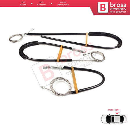 Land Rover Range Rover Sport MK2 L494 2013-2022 LR078870 İçin Arka Sağ Kapı Cam Kriko Tamir Seti