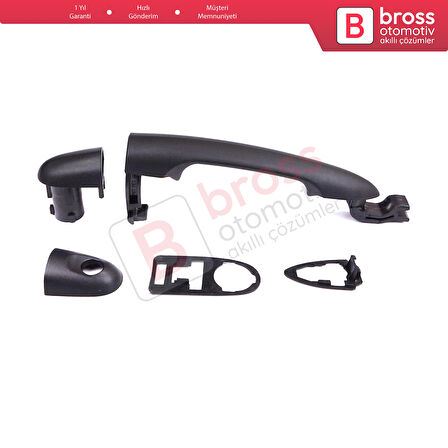 Renault Kangoo FW KW 2007-2021 Nissan NV250 Mercedes Citan W415 için Ön veya Arka Dış Kapı Açma Kolu