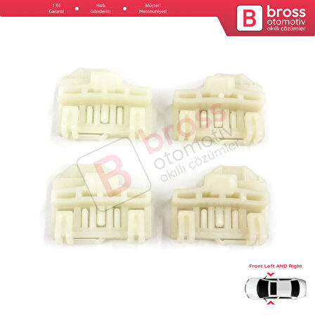 Pontiac Grand Am Sunfire Oldsmobile Alero Cutlass 6 Cavalier İçin Ön Sağ Sol Cam Kriko Kılavuz Klips