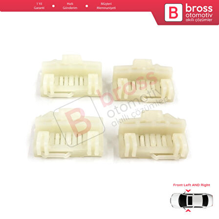 Pontiac Grand Am Sunfire Oldsmobile Alero Cutlass 6 Cavalier İçin Ön Sağ Sol Cam Kriko Kılavuz Klips