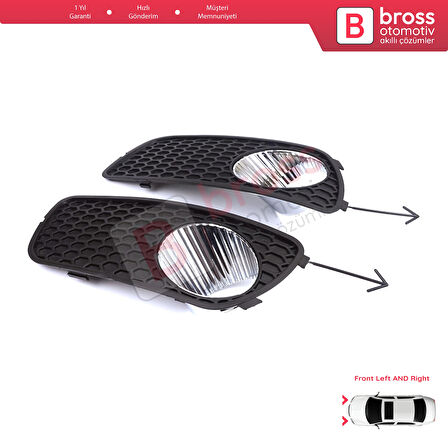 Fiat Palio Siena MK1 178 2007-2016 Albea 2002-2012 51703146 için Ön Sol Sağ Sis Far Çerçevesi 