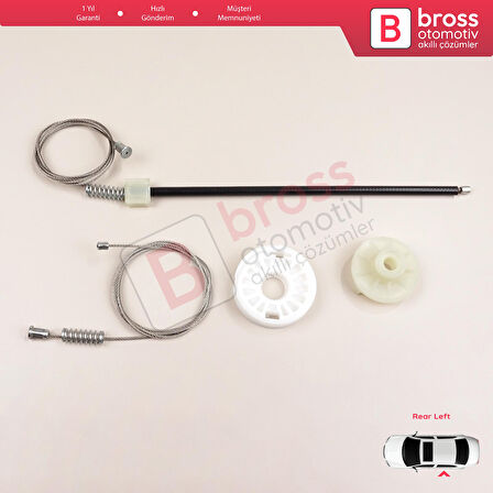 BMW X3 MK2 F25 2010-2014 Makyajsız Kasa 51357267103 İçin Arka Sol Kapı Cam Kriko Tamir Seti