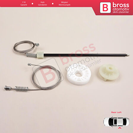 BMW X3 MK2 F25 2010-2014 Makyajsız Kasa 51357267103 İçin Arka Sol Kapı Cam Kriko Tamir Seti