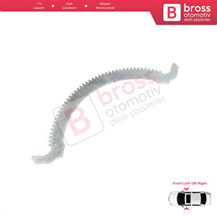 Mercedes E Class W124 S124 1986-1995 4/5 Kapı İçin Ön Kapı Makaslı Cam Kriko Tamir Hilal Dişlisi