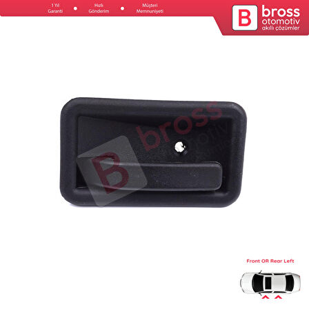 Renault 19 Phase 2 1992-2000 Clio MK1 1990-1999 İçin Ön veya Arka Sol Kapı İç Açma Kolu Siyah