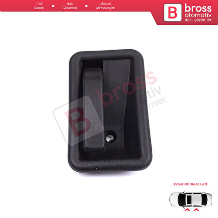 Renault 19 Phase 2 1992-2000 Clio MK1 1990-1999 İçin Ön veya Arka Sol Kapı İç Açma Kolu Siyah