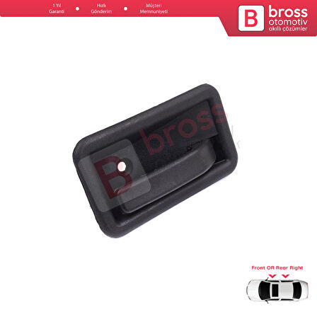 Renault 19 Phase 2 1992-2000 Clio MK1 1990-1999 İçin Ön veya Arka Sağ Kapı İç Açma Kolu Siyah