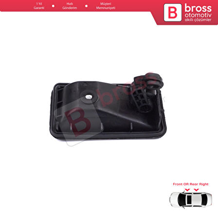 Renault 19 Phase 2 1992-2000 Clio MK1 1990-1999 İçin Ön veya Arka Sağ Kapı İç Açma Kolu Siyah