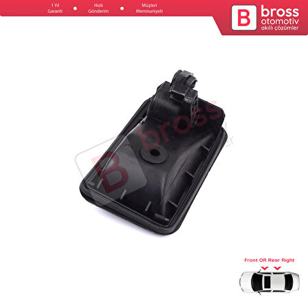 Renault 19 Phase 2 1992-2000 Clio MK1 1990-1999 İçin Ön veya Arka Sağ Kapı İç Açma Kolu Siyah