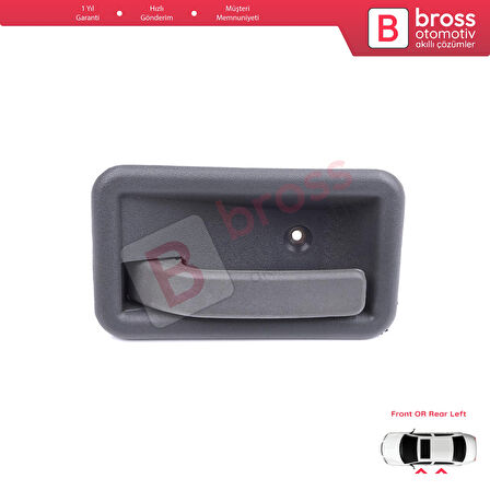 Renault 19 Phase 2 1992-2000 Clio MK1 1990-1999 İçin Ön veya Arka Sol Kapı İç Açma Kolu Gri