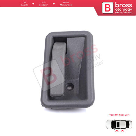 Renault 19 Phase 2 1992-2000 Clio MK1 1990-1999 İçin Ön veya Arka Sol Kapı İç Açma Kolu Gri