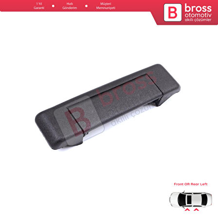 Renault 19 Super 5 Express Rapid Extra 7700793252 İçin Sol Ön veya Arka Kapı Dış Açma Kolu Siyah