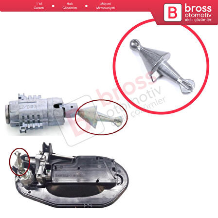 BMW 5 Series E60 E61 2003-2010 51217191917 51217127798 İçin Ön Kapı Kilidi Tamir Silindiri