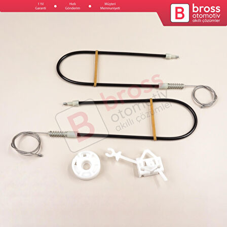 Iveco EuroBus 2003-2012 İçin Sol Kapı Cam Kriko Tamir Seti