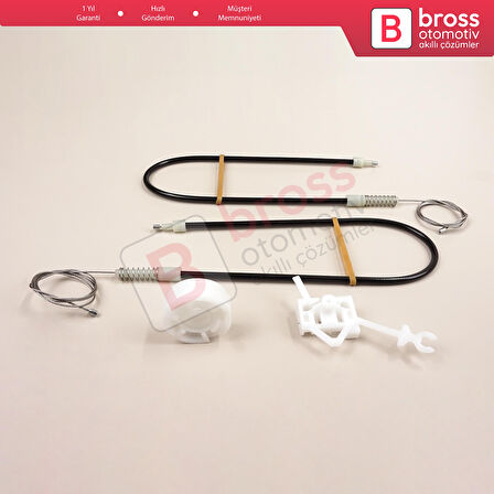 Iveco EuroBus 2003-2012 İçin Sol Kapı Cam Kriko Tamir Seti